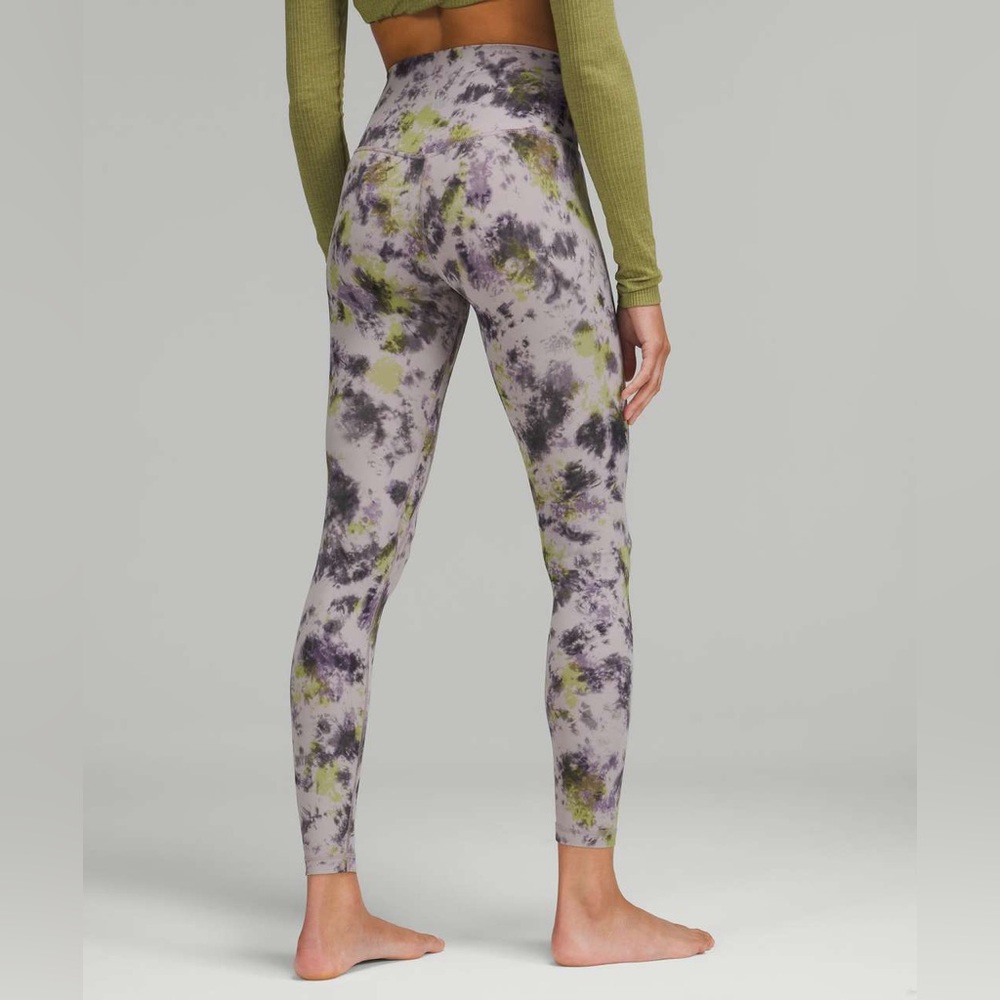 Lululemon Align High-Rise Pant 28" Radial Tie Dye Mauve Grey Multi - Size 14